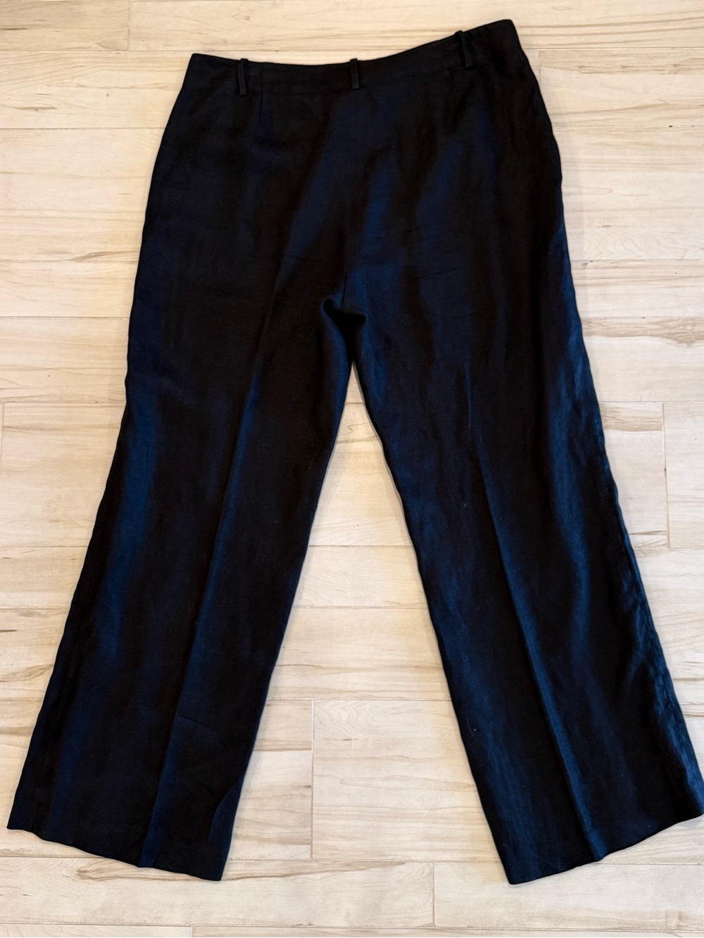 Lauren Ralph Lauren 100% Linen Wide Leg Trousers Quiet Luxury Coastal Pants 16 - Picture 10 of 10